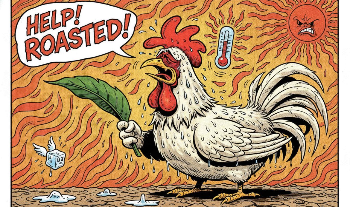 Summer Inside a Poultry Farm: Intensive Protection