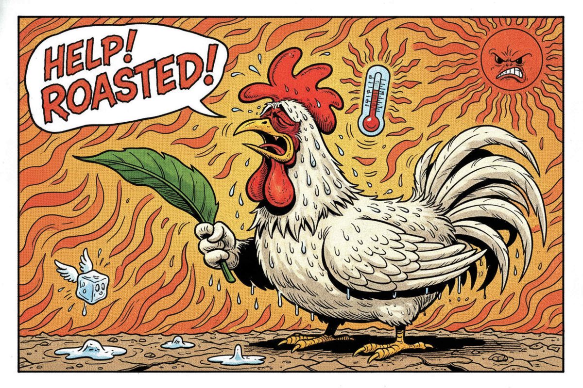 Summer Inside a Poultry Farm: Intensive Protection