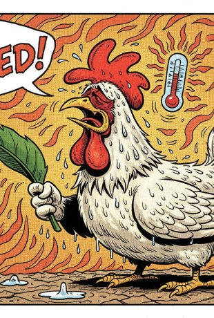 Summer Inside a Poultry Farm: Intensive Protection